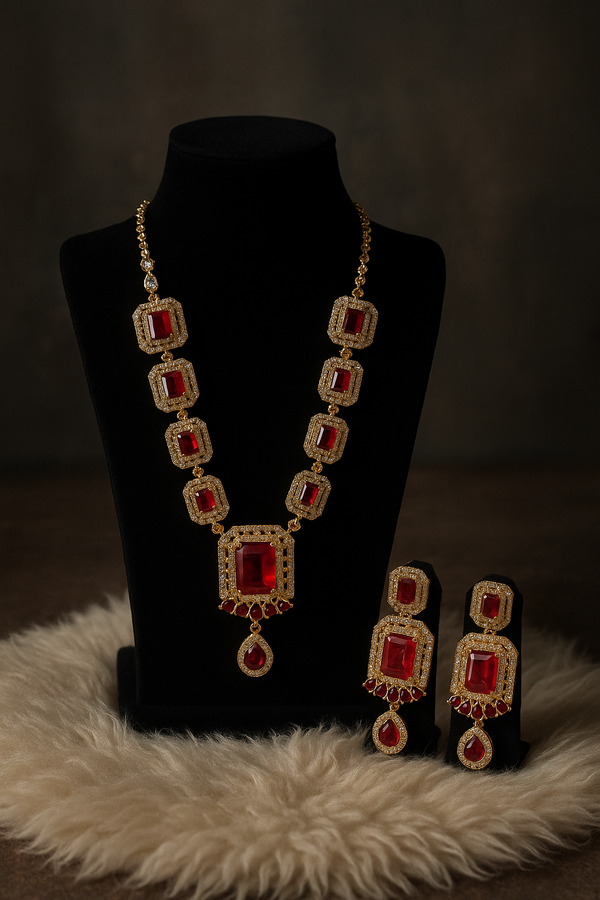 Luxury Ruby Jewelry Set with Premium Craftsmanship