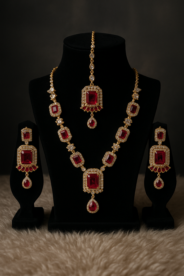 Luxury Ruby Jewelry Set with Premium Craftsmanship