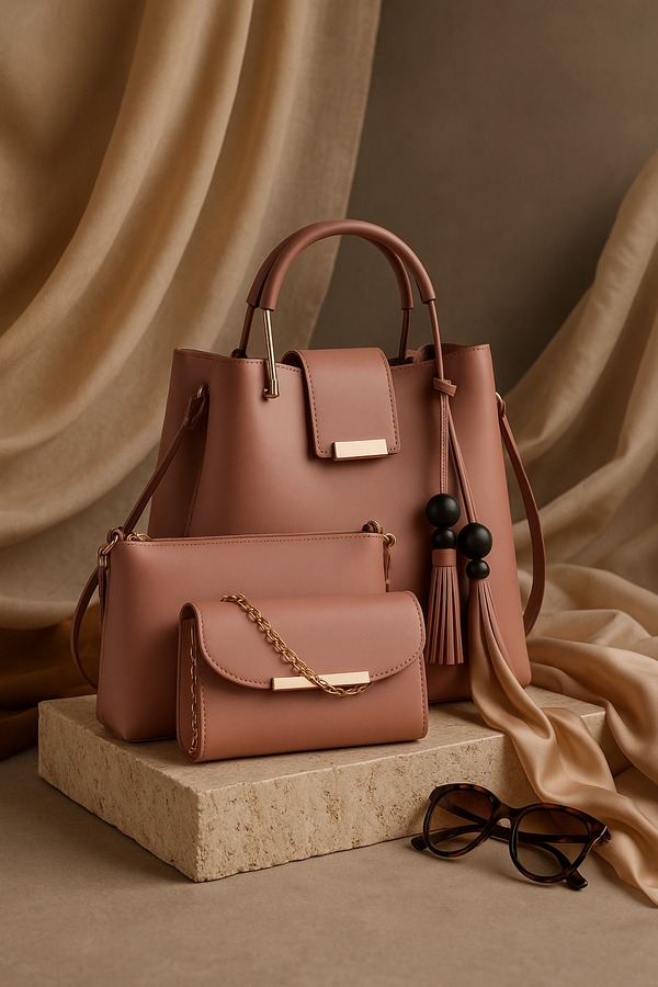 3-Piece High-Quality Shoulder Bag Set