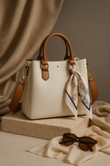 Elegant Synthetic Leather Shoulder Bag – Soft &amp; Stylish
