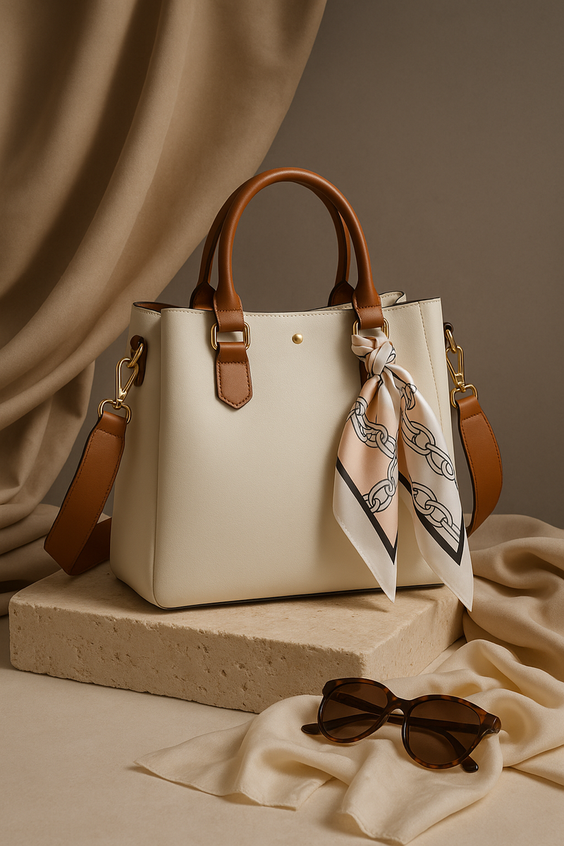 Elegant Synthetic Leather Shoulder Bag – Soft &amp; Stylish
