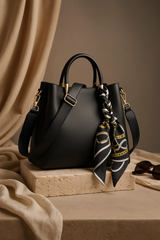 Elegant Synthetic Leather Shoulder Bag – Soft &amp; Stylish