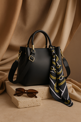 Elegant Synthetic Leather Shoulder Bag – Soft &amp; Stylish