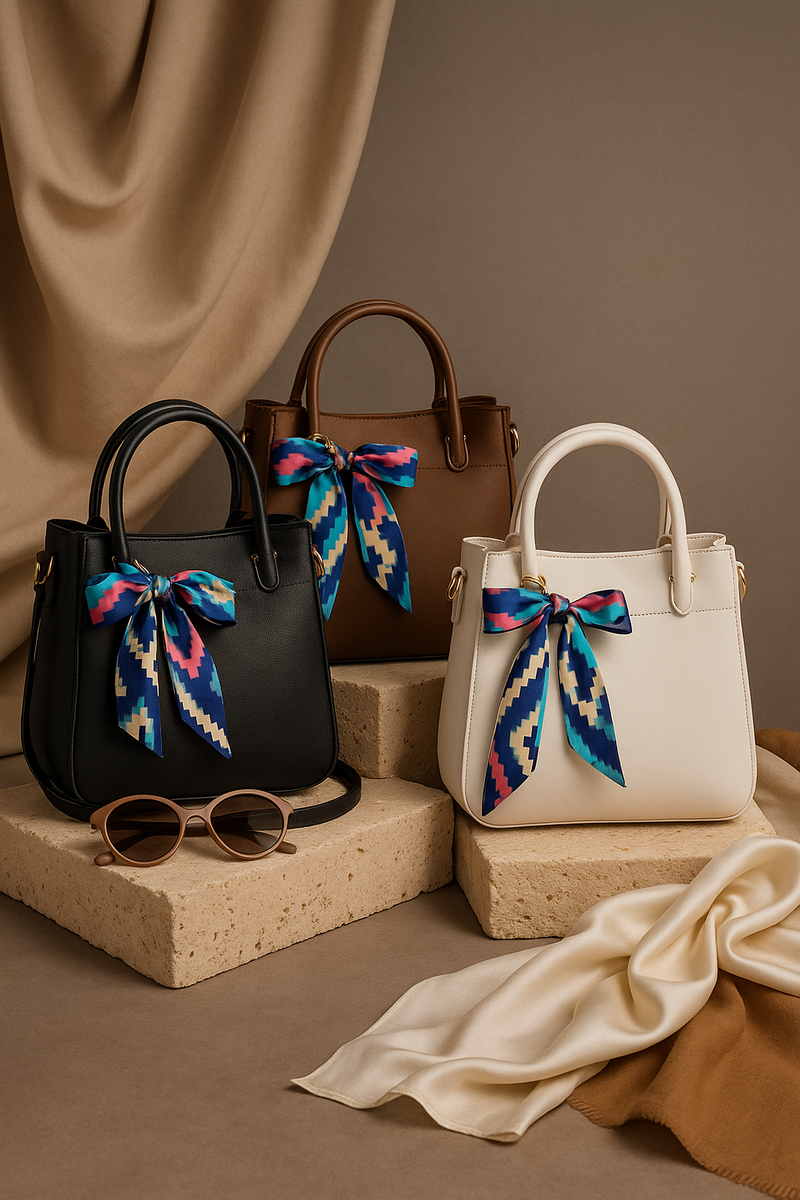 🔥 Elegant Bow-Tie Shoulder Bag – Premium Quality (1 Pc Only)